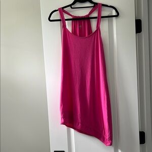 ALO Yoga CoolFit Hot Pink Asymmetrical Tank Dress XS
